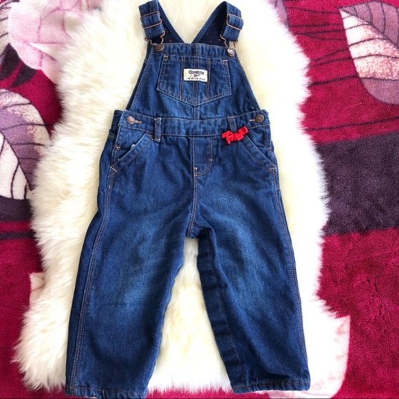 OshKosh B'gosh 18 M Flannel-Lined Jean Overall - Picture 7 of 7